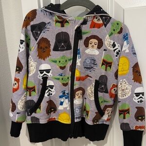 Little Sleepies Star Wars Play Collection Hooded Zip Up Sweatshirt 3T
